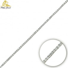 Gümüş Zirkon Taşlı Bilezik / Bileklik